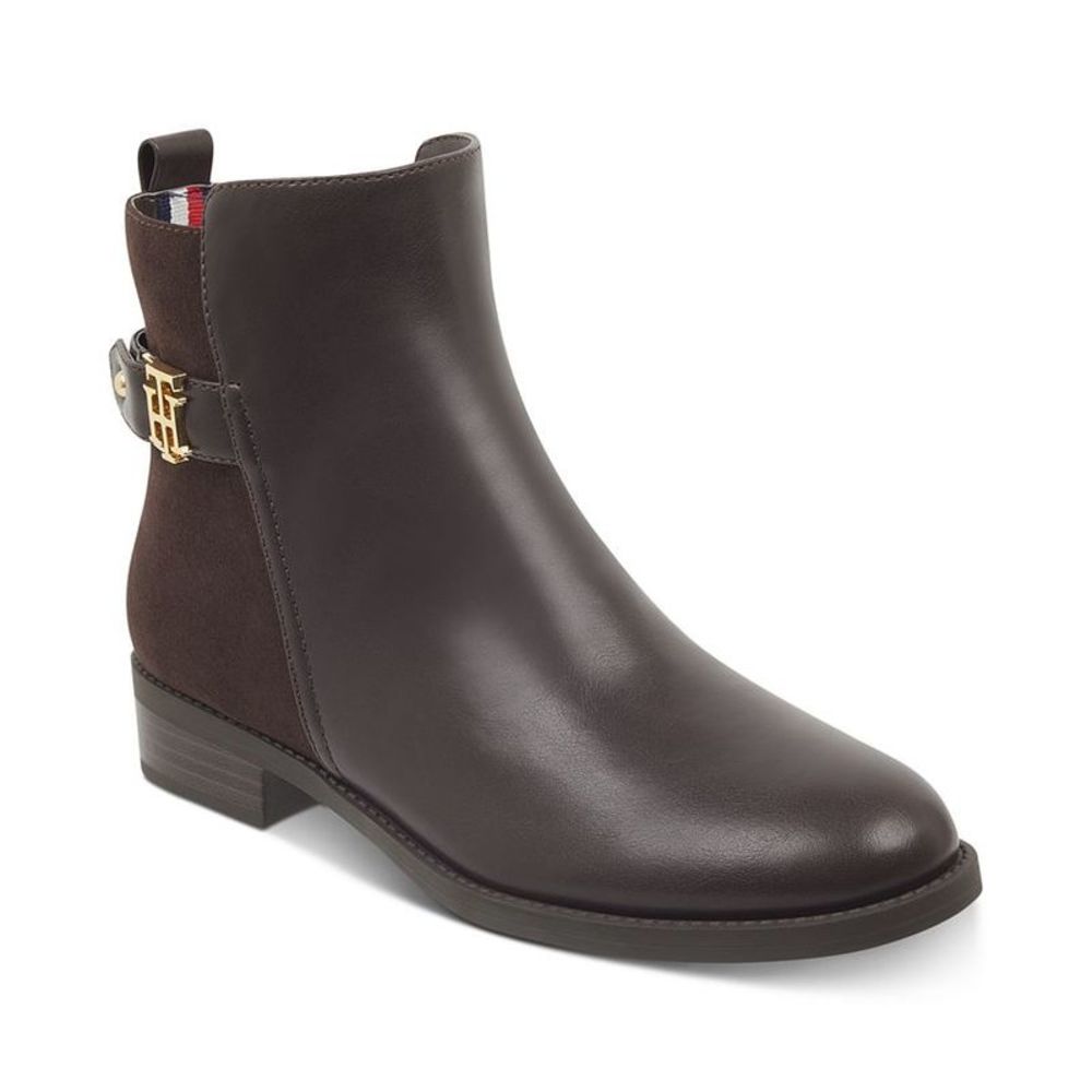 Tommy Hilfiger Women's Closed Toe Fashion Boots Brown Size 11 M